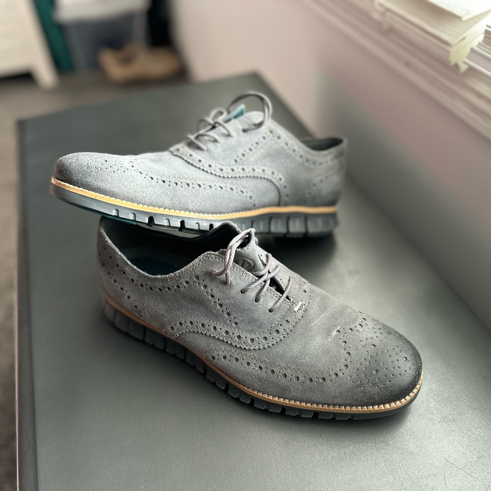 Men’s Cole Haan’s Size 10 1/2 Grey with tan accent